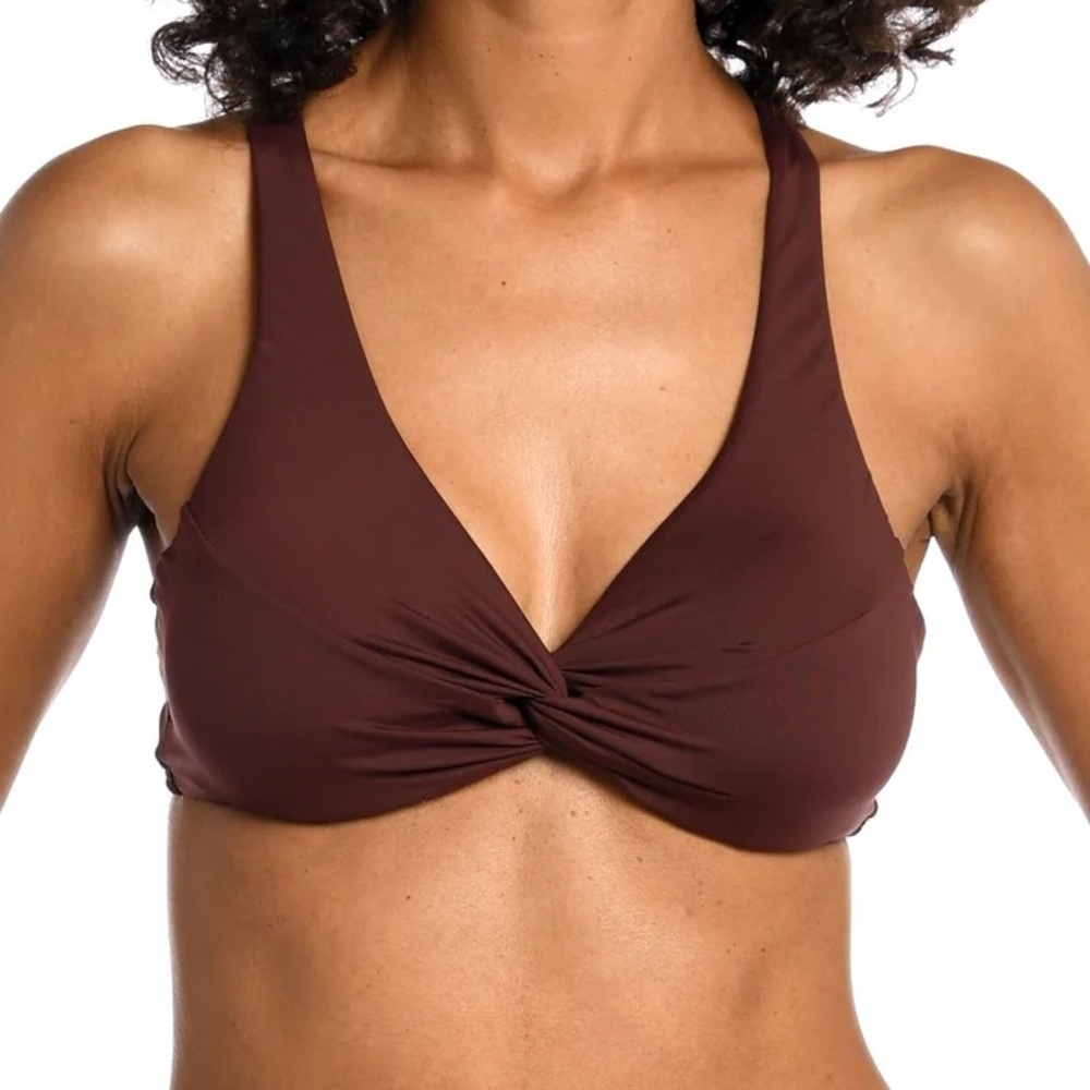 La Blanca | Island Goddess Underwire Twist Bikini Top Java 8